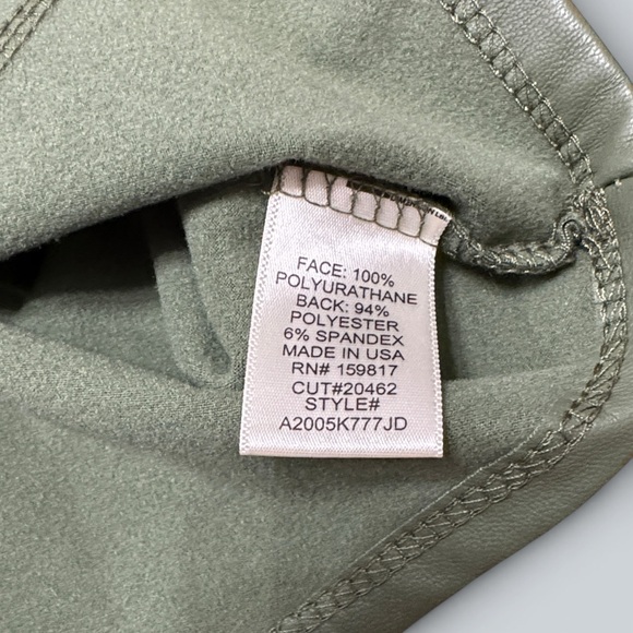 Altar’d State Brooklyn Leather Top – Green - Picture 4 of 4